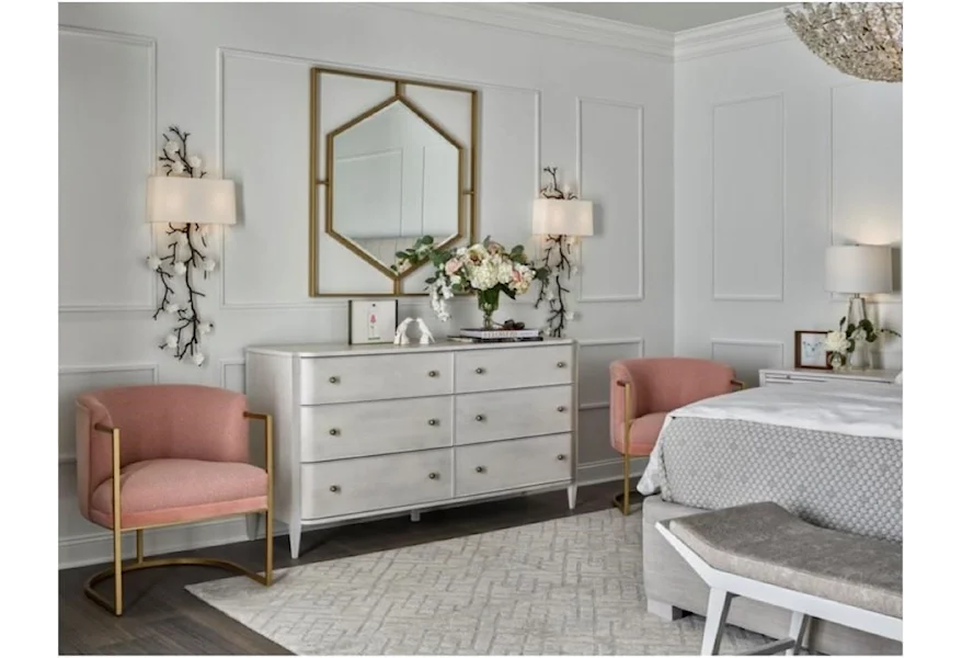 Love. Joy. Bliss.-Miranda Kerr Home Chelsea Dresser and Mirror by Universal at Esprit Decor Home Furnishings